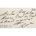 1805 Portugal Carta Pré-Filatélica Golegã GLG 1 «GOLEGAN» Preto 1
