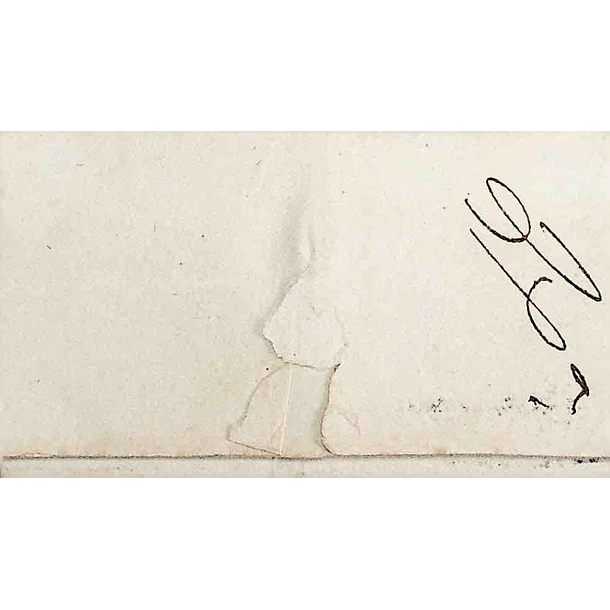 1805 Portugal Carta Pré-Filatélica Golegã GLG 1 «GOLEGAN» Preto