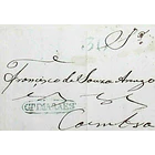 1852 Portugal Carta Pré-Filatélica GMR 2 «GUIMARAES» Verde 1