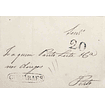 1841 Portugal Carta Pré-Filatélica GMR 2 «GUIMARAES» Azul