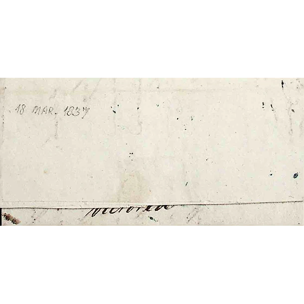 1837 Portugal Carta Pré-Filatélica LMG 2 «LAMEGO» Azul
