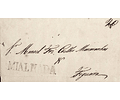 1833 Portugal Carta Pré-Filatélica Mealhada MLD 1 «MIALHADA» Preto
