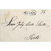 1849 Portugal Carta Pré-Filatélica MLG 1 «MELGAÇO» Azul