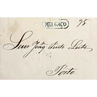 1849 Portugal Carta Pré-Filatélica MLG 1 «MELGAÇO» Azul 1