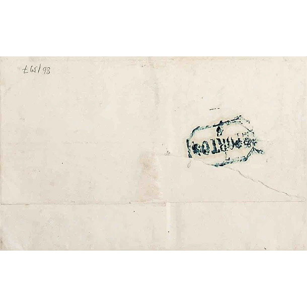1849 Portugal Carta Pré-Filatélica MLG 1 «MELGAÇO» Azul
