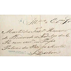 1839 Portugal Carta Pré-Filatélica Mirandela MDL 1 «MIRANDELLA» Azul 1