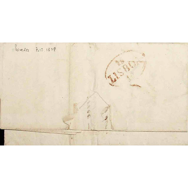 1828 Portugal Carta Pré-Filatélica Moimenta da Beira MBR 1 «MUIMENTA» Sépia