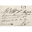 1825 Portugal Carta Pré-Filatélica Torre de Moncorvo TMC 2 «MONCORVO» Sépia