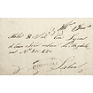 1850 Portugal Carta Pré-Filatélica ODM 3 «ODEMIRA» Preto
