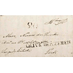 1849 Portugal Carta Pré-Filatélica Oliveira de Azeméis OAZ 1 «OLIVR DE AZEMEIS» Sépia