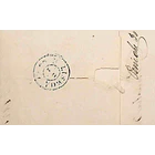 1851 Portugal Carta Pré-Filatélica PNI 2 «PENICHE» Azul esverdeado 2