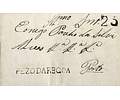 1836 Portugal Carta Pré-Filatélica Peso da Régua PRG- 2 «PEZO DA REGOA» Sépia