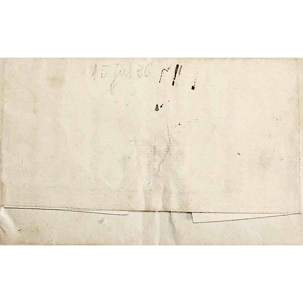 1836 Portugal Carta Pré-Filatélica Peso da Régua PRG- 2 «PEZO DA REGOA» Sépia