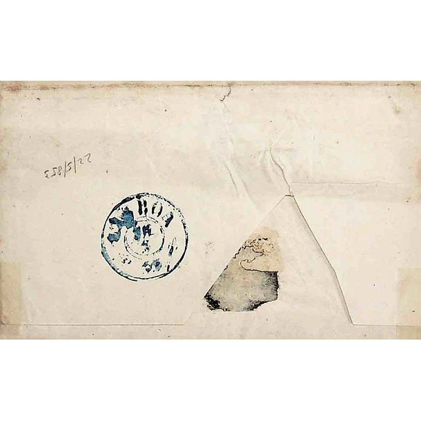 1853 Portugal Carta Pré-Filatélica PNH 2 «PINHEL» Sépia