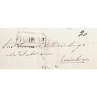 1851 Portugal Carta Pré-Filatélica PBL 3 «POMBAL» Preto 1