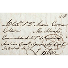 1846 Portugal Carta Pré-Filatélica PTL 3 «PONTE DE LIMA» Vermelho 1