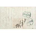 1846 Portugal Carta Pré-Filatélica PTL 3 «PONTE DE LIMA» Vermelho 2