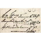 1830 Portugal Carta Pré-Filatélica PTG 1 «PORTALEGRE» Preto 1