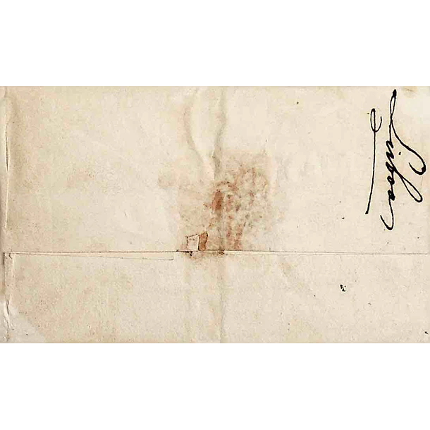 1830 Portugal Carta Pré-Filatélica PTG 1 «PORTALEGRE» Preto