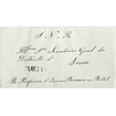 1837 Portugal Carta Pré-Filatélica PRL 1 «PORTEL» Sépia