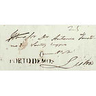 1852 Portugal Carta Pré-Filatelica PMS1 «PORTO DE MOS» Sépia 1