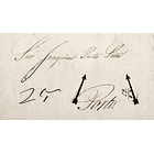 1844 Portugal Carta Pré-Filatélica RUV 2 «RUIVAIS» Albino 1