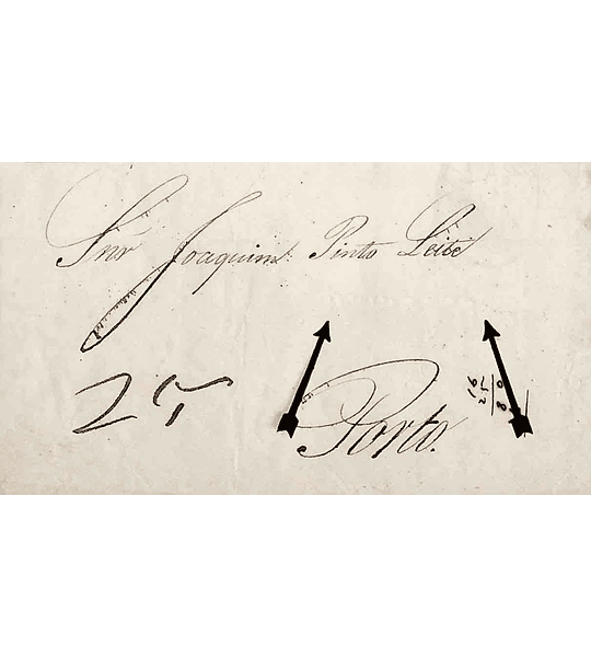 1844 Portugal Carta Pré-Filatélica RUV 2 «RUIVAIS» Albino