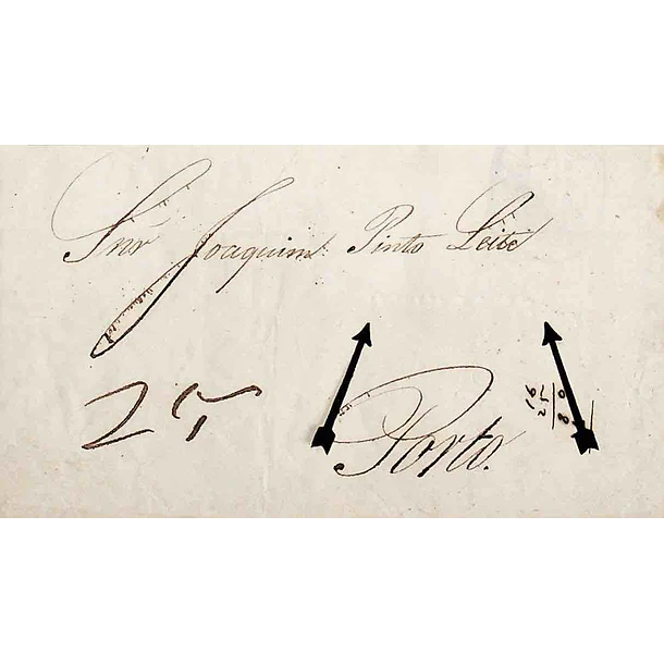 1844 Portugal Carta Pré-Filatélica RUV 2 «RUIVAIS» Albino
