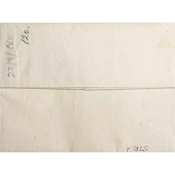 1811 Portugal Carta Pré-Filatélica Santarém STR 2 «SANTAREM» Sépia