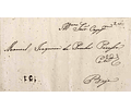 1824 Portugal Carta Pré-Filatélica Serpa SRP 1 «SERPA» Sépia