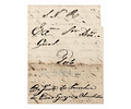1840 Portugal Carta Pré-Filatélica Santo Tirso STS 2 «SANTO THYRSO» Azul