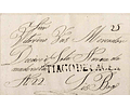 1835 Portugal Pré-Filatelia Santiago do Cacém STC 1 «STIAGODECACEM» Sépia
