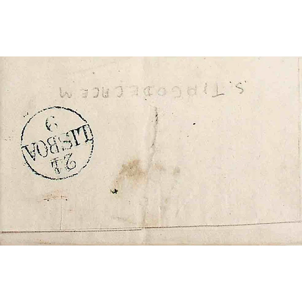 1835 Portugal Pré-Filatelia Santiago do Cacém STC 1 «STIAGODECACEM» Sépia