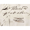 1826 Portugal Pré-Filatelia Setúbal STB 2 «SETUBAL» Preto + STB-PP 2 «Recebi Cardoso» Preto