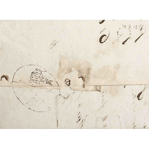 1826 Portugal Pré-Filatelia Setúbal STB 2 «SETUBAL» Preto + STB-PP 2 «Recebi Cardoso» Preto