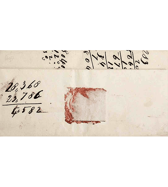 1847 Portugal Carta Pré-Filatélica Soure SRE 1 «SOURE» Preto