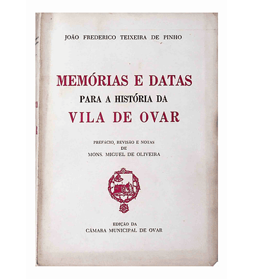 Memórias e datas para a história da vila de Ovar