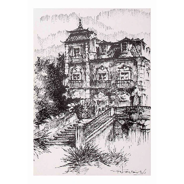 1980's Bilhete Postal de Oeiras. Palácio do Marquês (Séc. XVIII)
