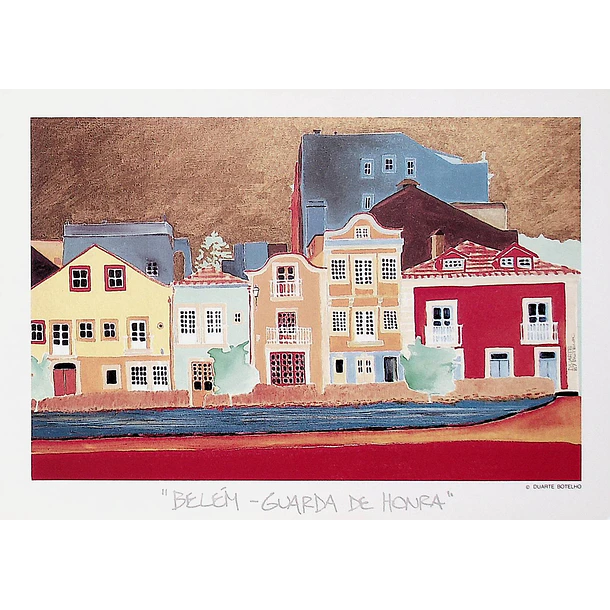 1989 Bilhete Postal de Lisboa. "Belém - Guarda de Honra"