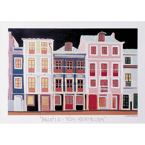 1989 Bilhete Postal de Lisboa. "Belém 2 - Tétis Adormecida"