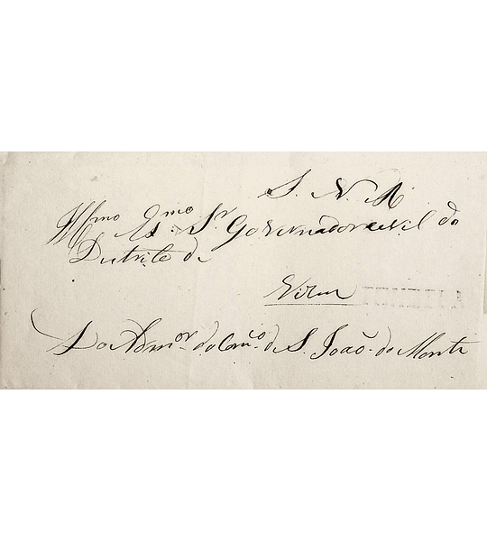 1849 Portugal Carta Pré-Filatélica Tondela TND 1 «TONDELA» Preto