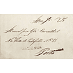 1845 Portugal Carta Pré-Filatélica Valença VLN 3 «VALENCA» Preto