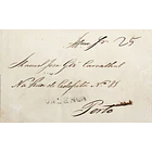 1845 Portugal Carta Pré-Filatélica Valença VLN 3 «VALENCA» Preto 1