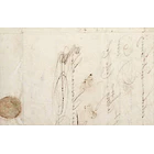 1845 Portugal Carta Pré-Filatélica Valença VLN 3 «VALENCA» Azul 2