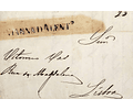 1849 Portugal Carta Pré-Filatélica Viana do Alentejo VNT 1 «VIANNADALENT» Sépia