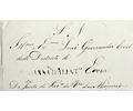 1843 Portugal Carta Pré-Filatélica Viana do Alentejo VNT 1 «VIANNADALENT» Azul