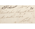 1844 Portugal Carta Pré-Filatélica Vila Nova de Cerveira VNC-ms «Vª Nª da Cervrª» Sépia