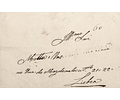 1843 Portugal Carta Pré-Filatélica Portimão PTM 1 «Vª Nª DE PORTIMÃO» Preto