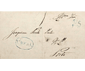 1846 Portugal Carta Pré-Filatélica Vila Real VRL 5 «Vª REAL» Azul