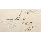 1846 Portugal Carta Pré-Filatélica Vila Real VRL 5 «Vª REAL» Azul 1